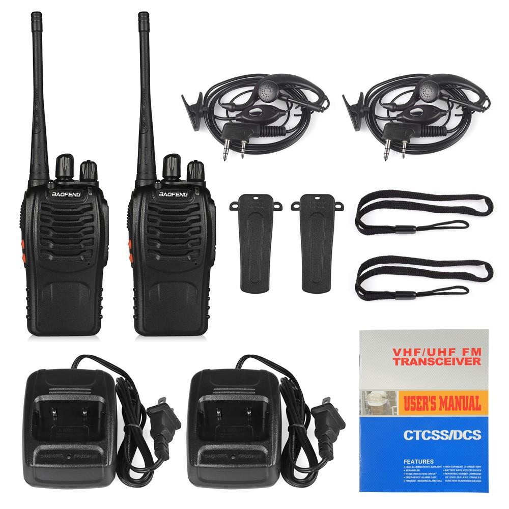 Baofeng BF-888S twin-pack contents with two radios and accessories
