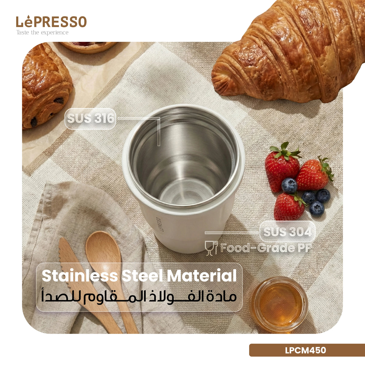 LePresso Insulated Tumbler Hot & Cold Drinks - White – image 9