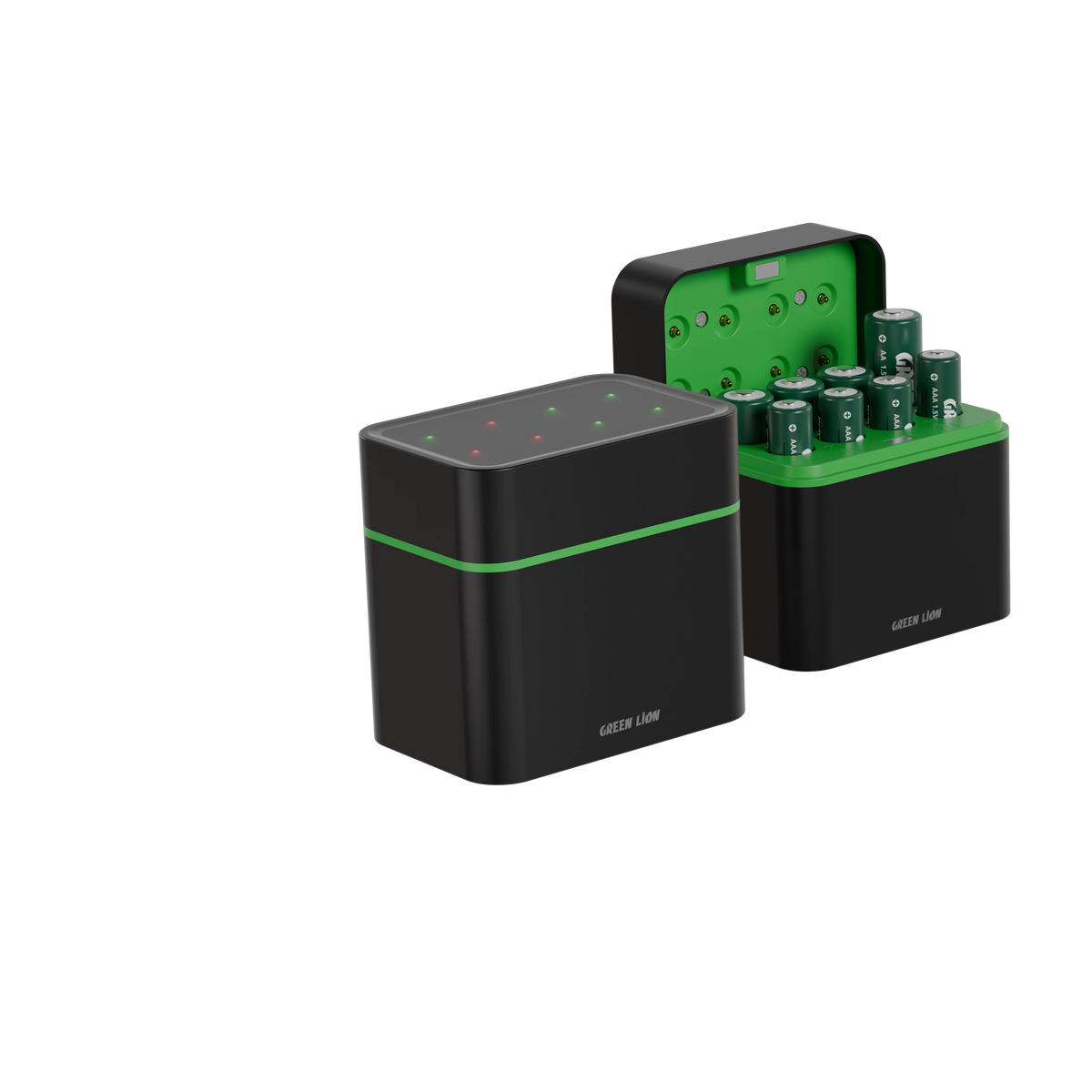 Green Lion Rechargeable 8 Aaa Battery Dock USB C Black – image 6