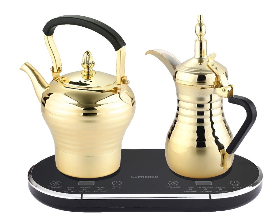 Dual Coffee and Tea Maker - Two Pots in One Device