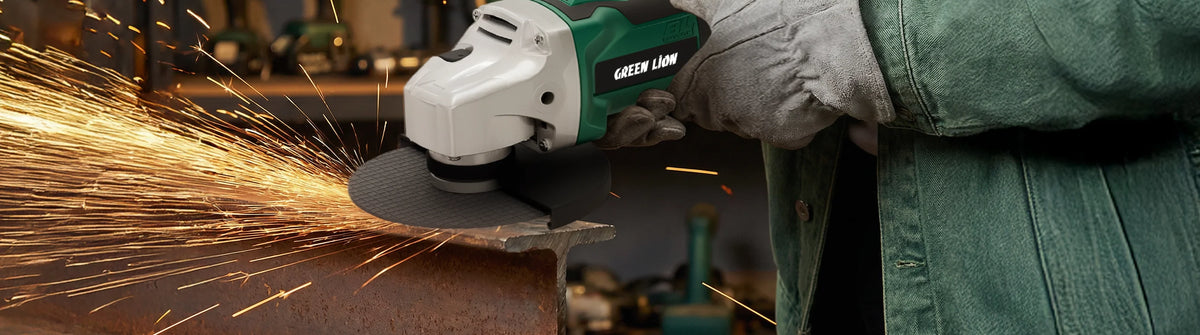 Green Lion GAG-900 Cordless Angle Grinder Tool- Brushless 2*21 V 4.0 Ah Battery – image 8