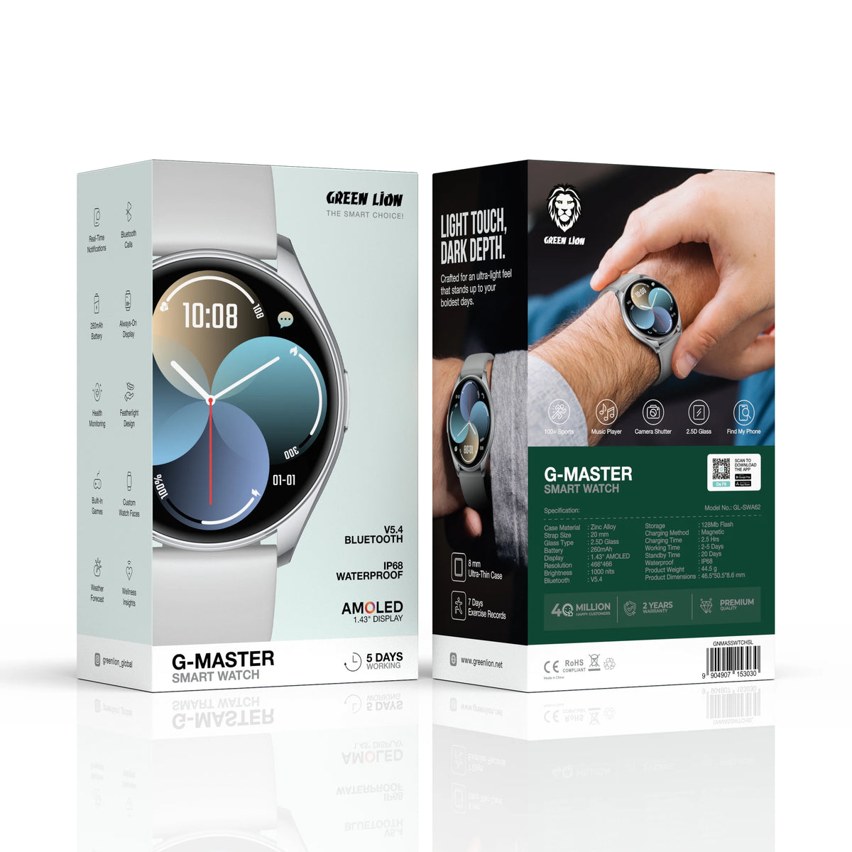Green Lion G-MASTERSmart Watch - Silver