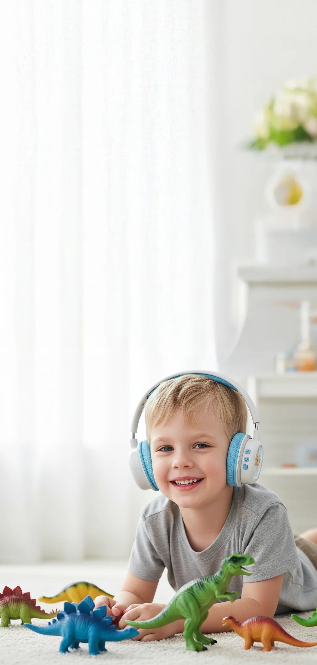Green Lion GK-600 Kids Wireless Headphone - Blue – image 4