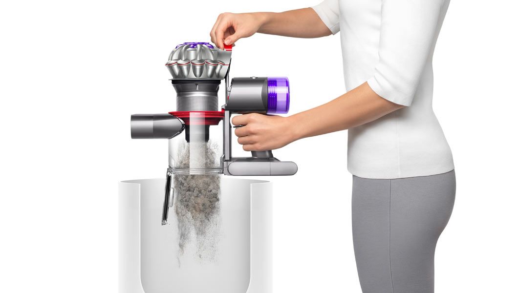 Dyson V8 hygienic bin emptying