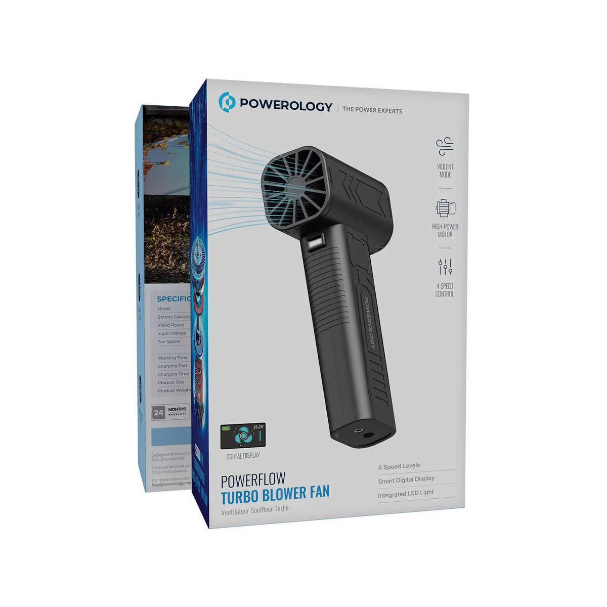 Powerology Powerflow Turbo Blower Fan Black – image 11