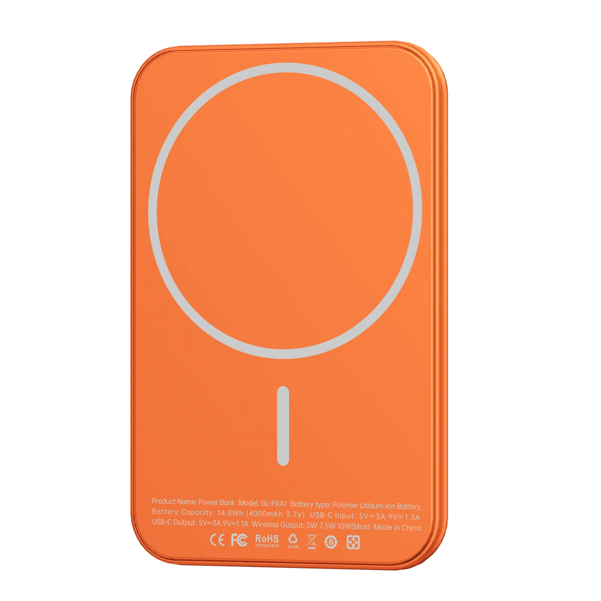 Green Lion Ultra Slim Mag 4000 m Ah Power Bank - Orange – image 5