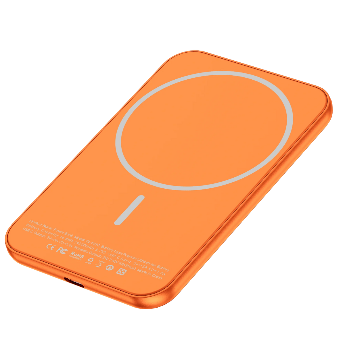 Green Lion Ultra Slim Mag 4000 m Ah Power Bank - Orange – image 2