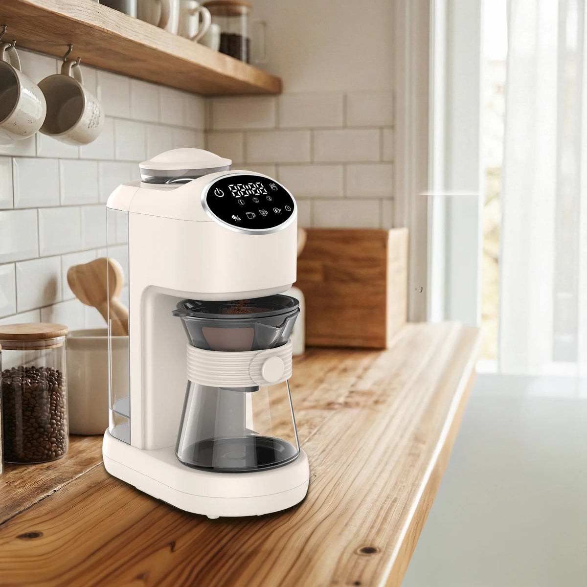 LePresso Drip Lab Grind Brew Automatic Coffee Machine Beige – image 13