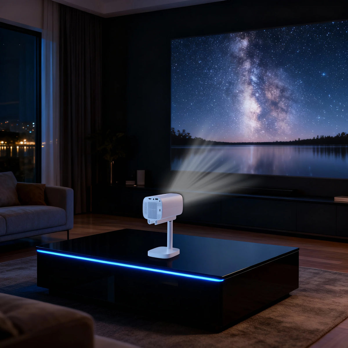 Green Lion Nova 2 Portable Projector/4 KSupport - White – image 5