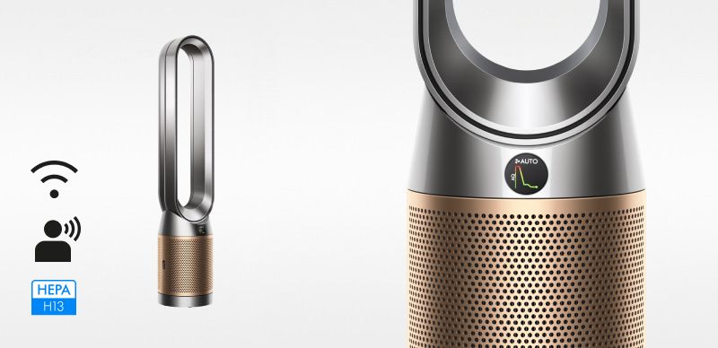 منقي الهواء Dyson Purifier Cool Formaldehyde™ TP09 — منقي Dyson TP09 أبيض وذهبي