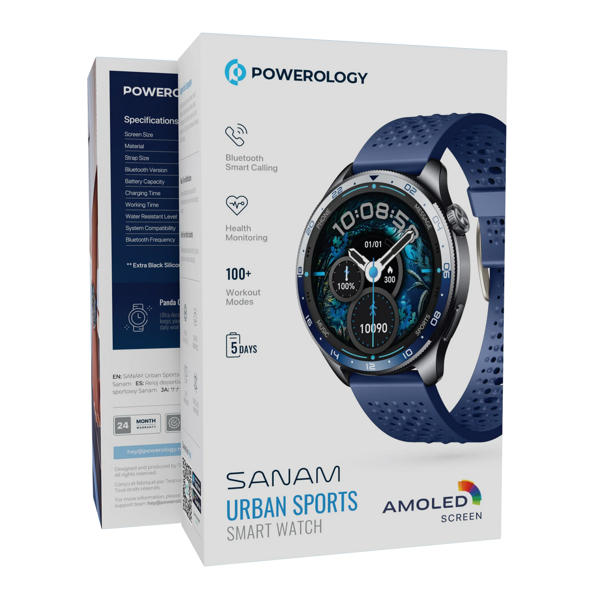 Powerology Sanam Urban Sports Smart Watch - Blue – image 14