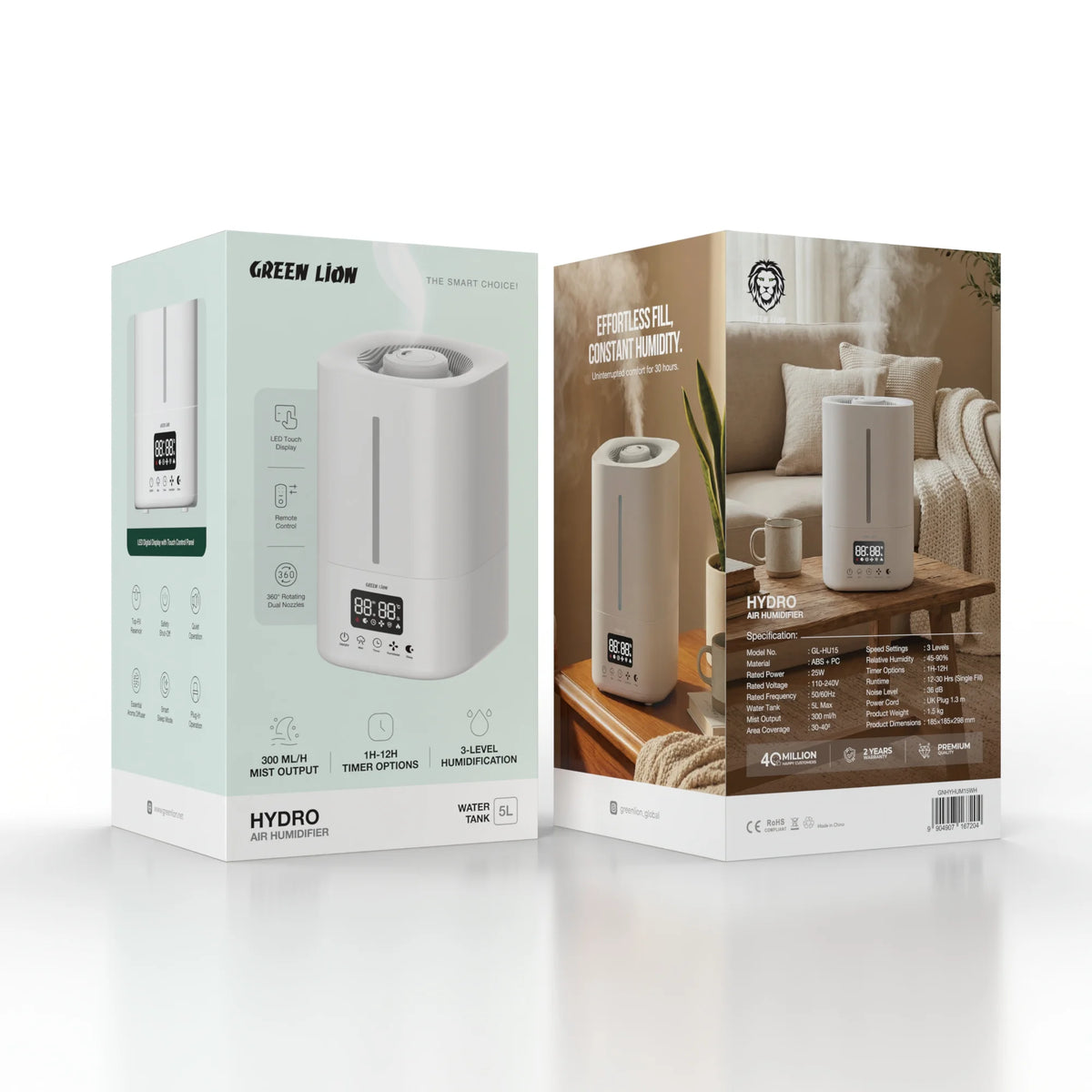 Green Lion Hydro Air Humidifier 5l White – image 2