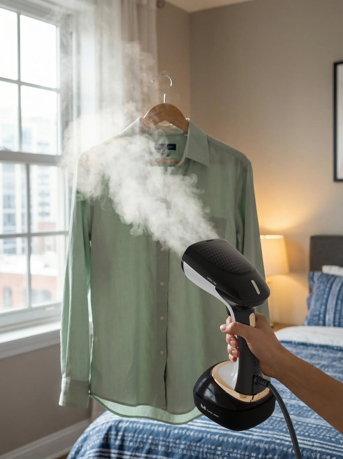 Green Lion Steam Master Bx 350 Garment Steamer Dry Iron 1600w Black – image 10