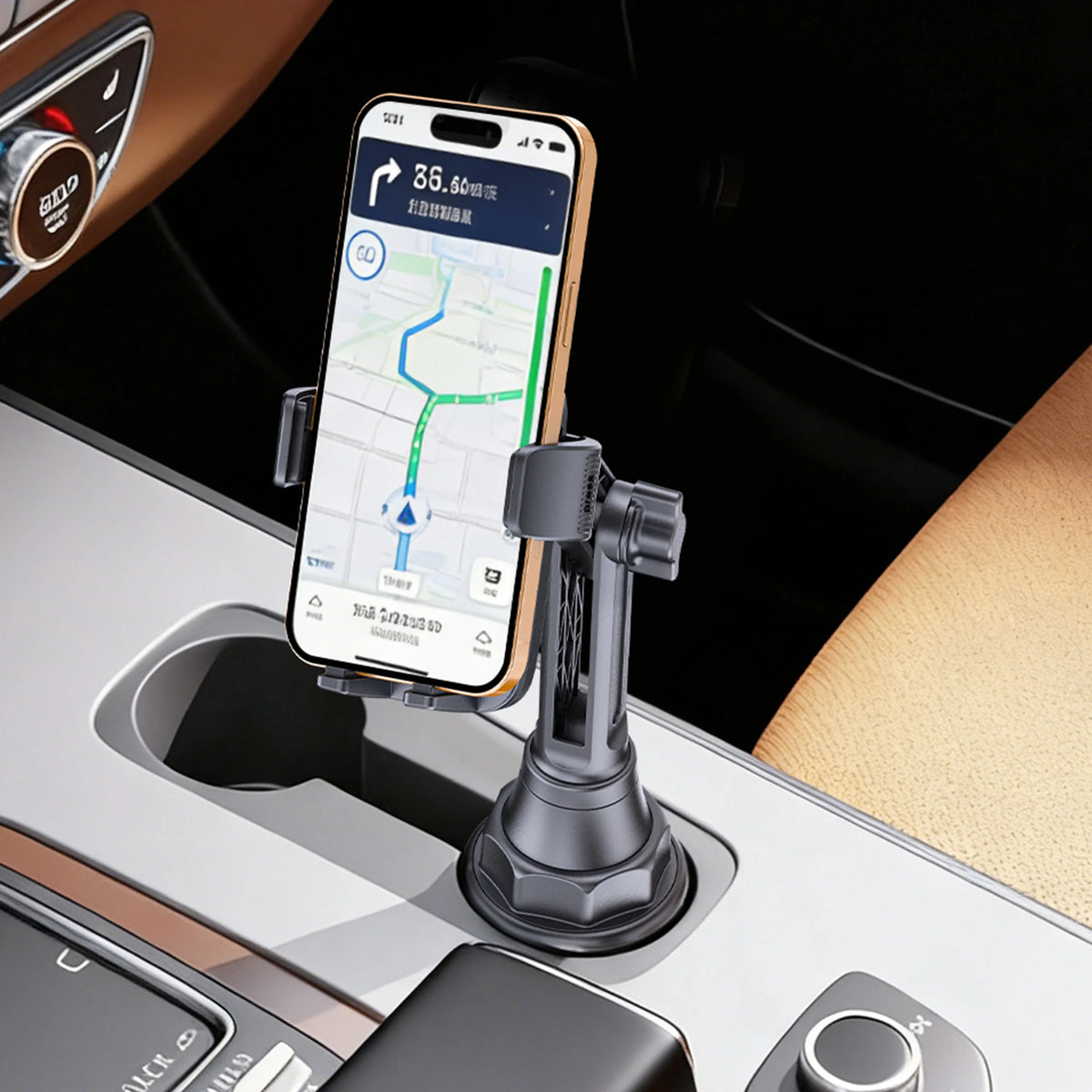 Green Lion Gx 72 Car Cup Phone Holder Black – image 7