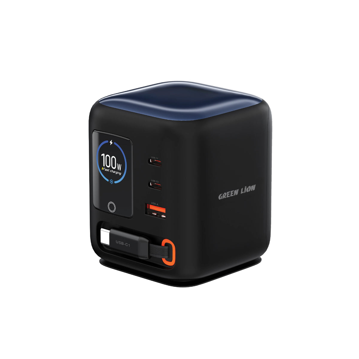 Green Lion Centurion 100w Gan Travel Adapter Black – image 2