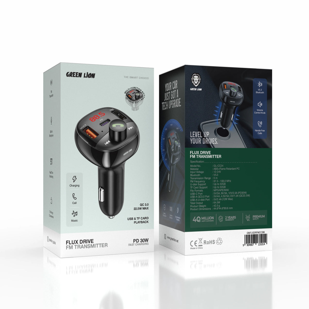 Green Lion Flux Drive Fm Transmitter Black – image 4