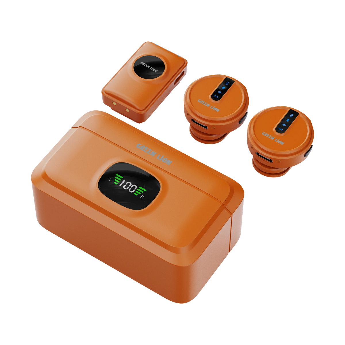 Green Lion GLM-Wireless Mic Lite Environmental Noise Cancellation - Orange – image 8