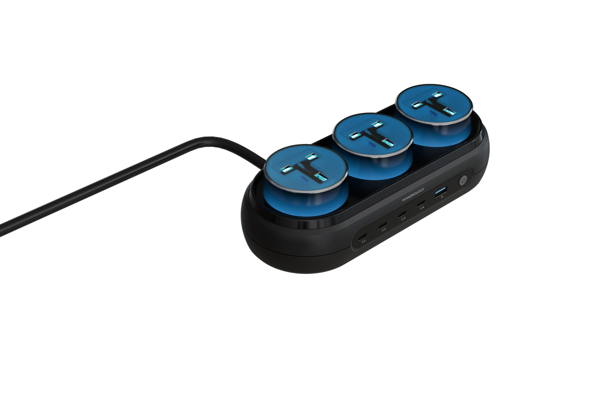 Powerology Holix Gan Multi Port Power Station Grey – image 9