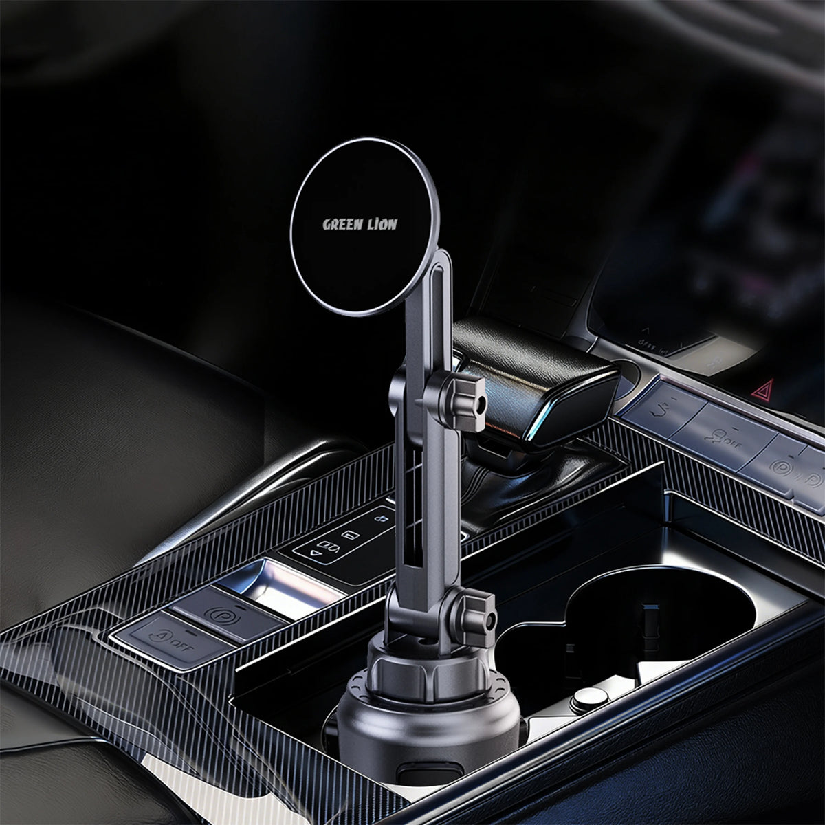Green Lion Gx 73 MagSafe Car Cup Phone Holder Black – image 4