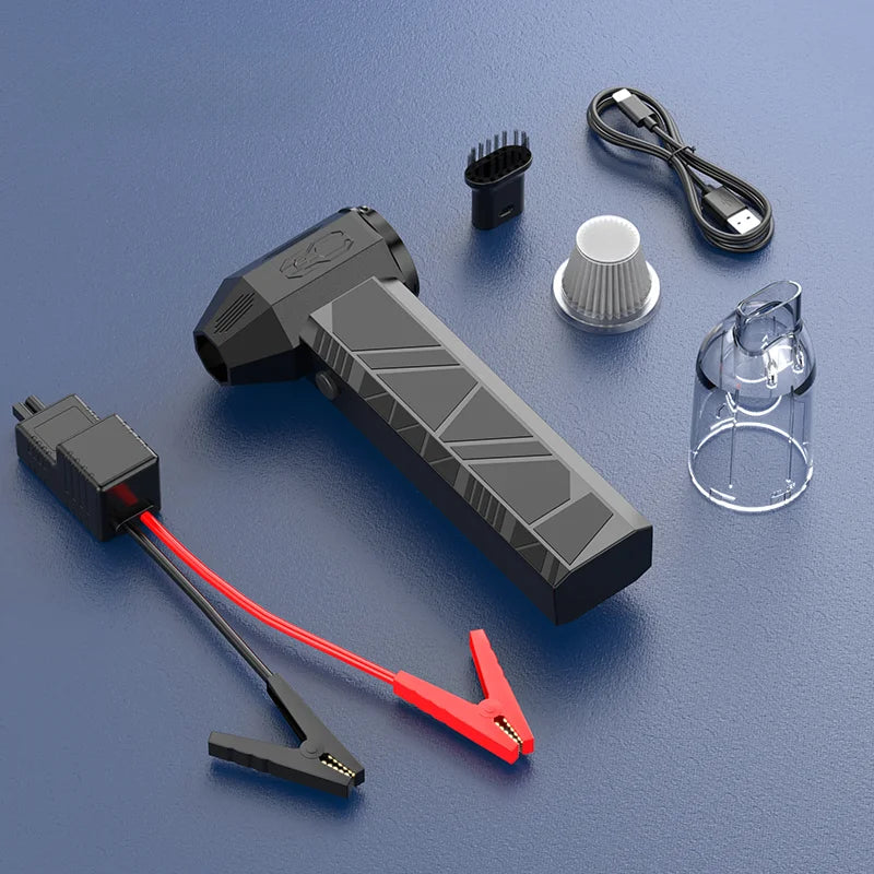 Green Lion JX-82 Jump Starter-Blower,Vacuum, Power Bank 12000 m Ah - Grey – image 5