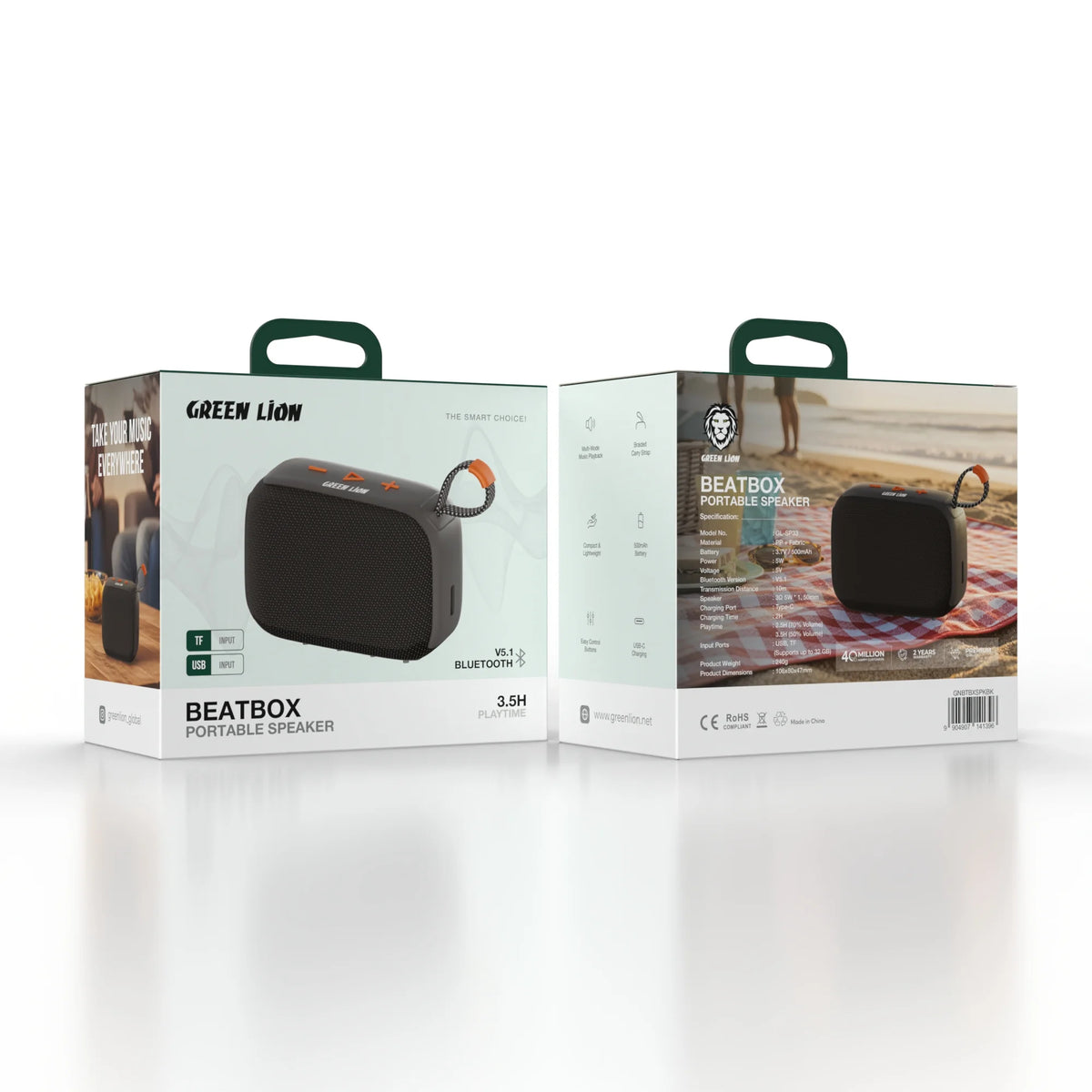 Green Lion Beatbox Portable Speaker Black – image 5