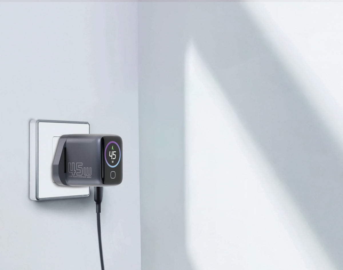 Powerology VOLTFLOW 45 W AVS Ga N Wall Charger - Gray – image 11