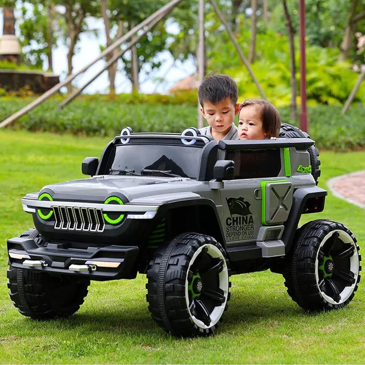 Taktik Kids Ride On Electric Jeep Car 12V with Remote Control - Heavy Duty 4x4 Super Jeep