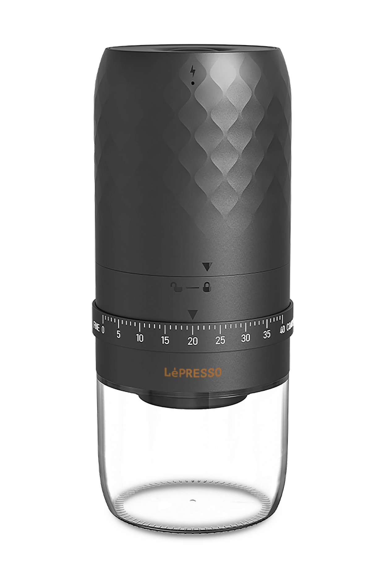 Lepresso Grindamico Rechargeable Coffee Grinder Stainless Steel Burr - Black – image 7