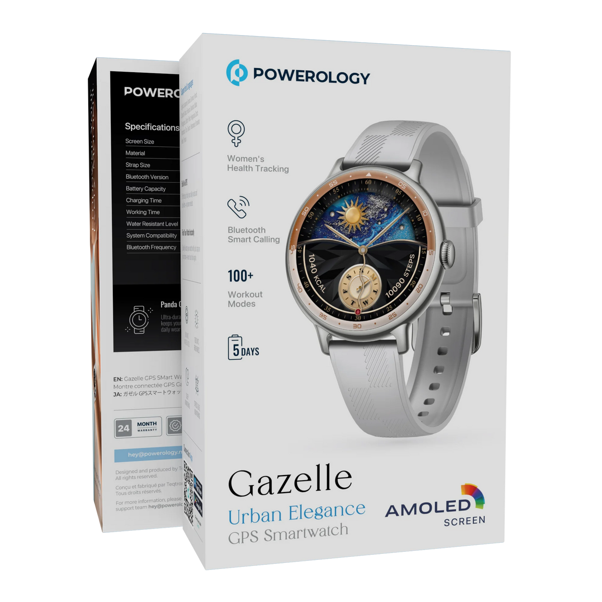 Powerology Gazelle Urban Elegance GPS Smartwatch - Grey – image 11