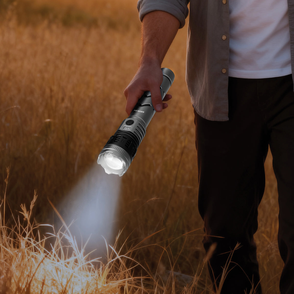 Green Lion Hunter Pro Portable Torch Grey – image 3