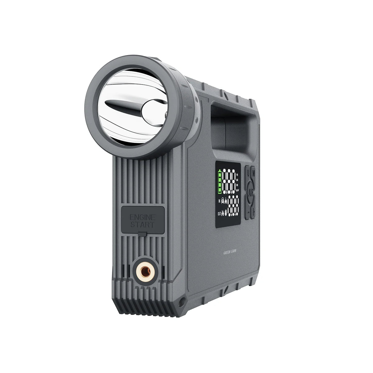 Green Lion JX-8412 VJump Starter-4 LGasoline,3 L Diesel Engines,16000 m Ah - Grey – image 10