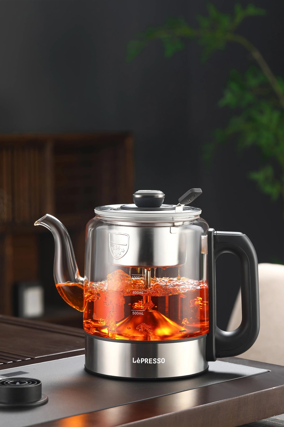LePresso Aurabrew Tea Brewer and Water Boiler with Interactive Panel Gray – image 6
