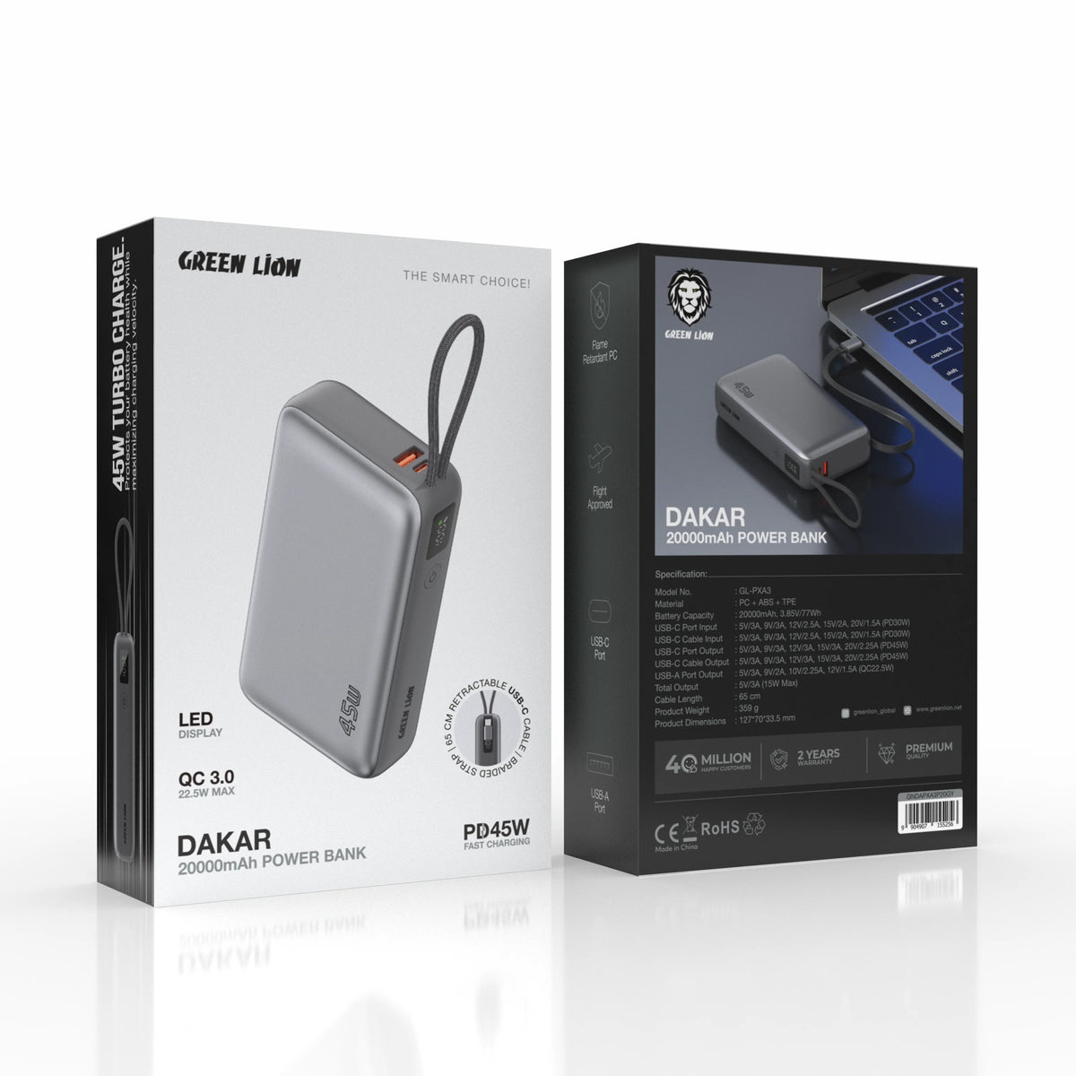 Green Lion Dakar 20000mAh Power Bank PD 45w – image 5