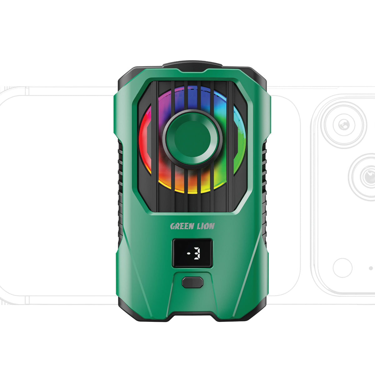 Green Lion Antarctica Clip on Phone Cooler Green – image 2