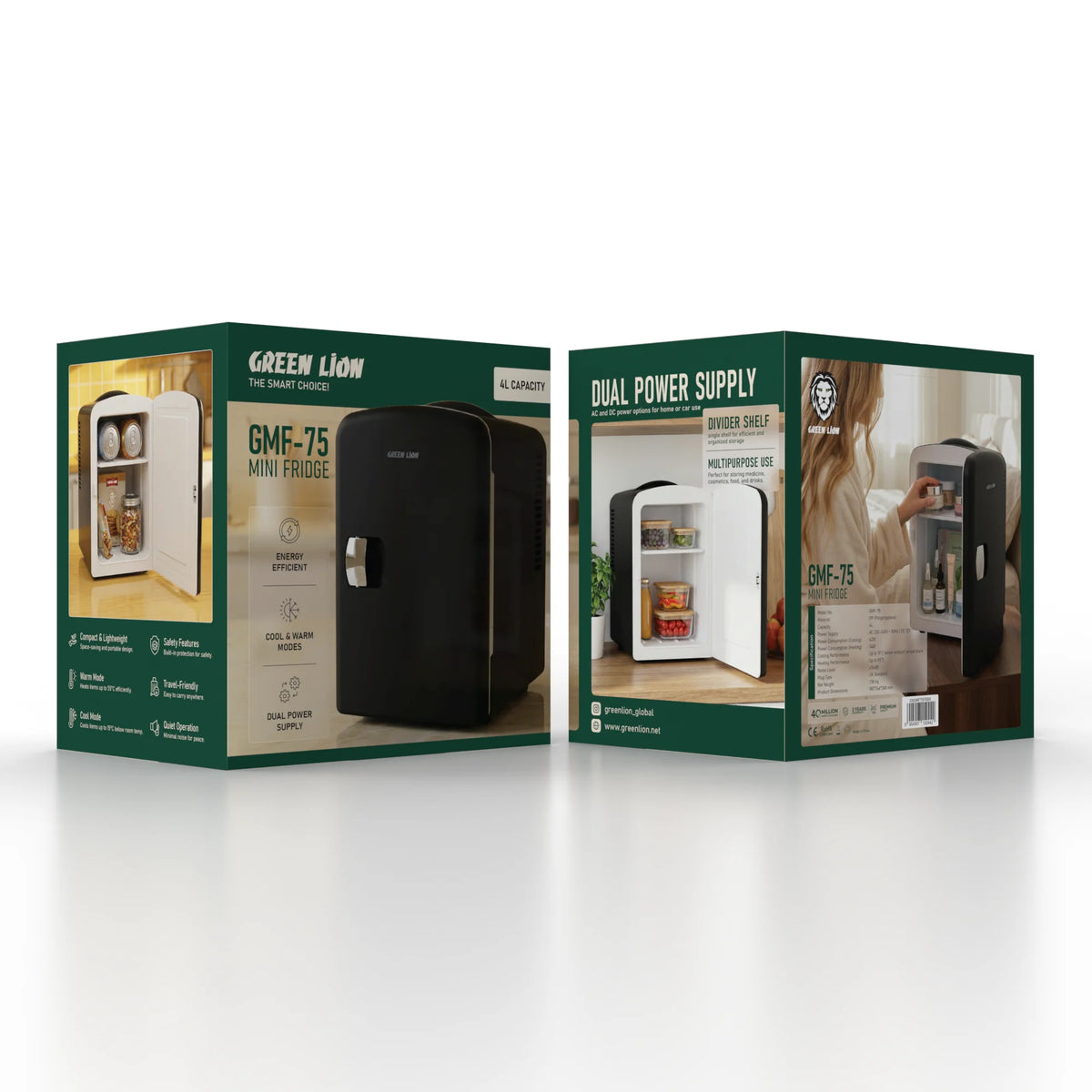 Green Lion GMF-75 Mini Fridge - Black – image 2