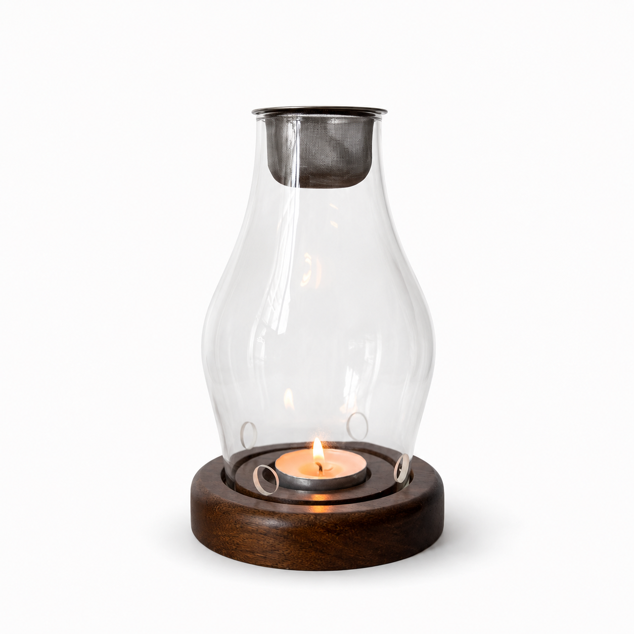 Luxurious Glass Incense Burner - Oud and Bakhour Diffuser with Soft Candlelight