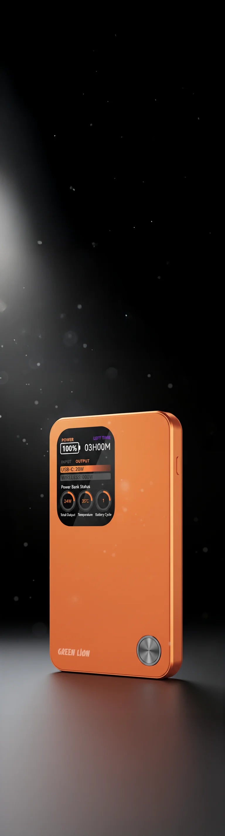 Green Lion G-Mag 3 IN 1 10000 m Ah Power Bank PD 20 W - Orange – image 1