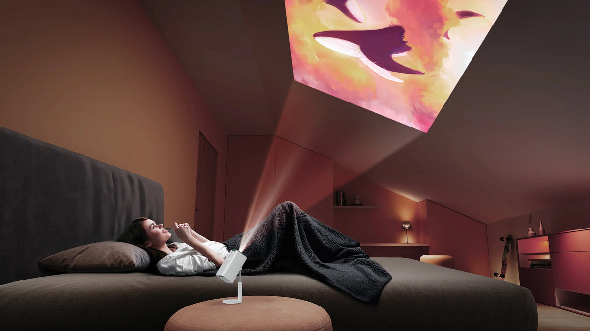 Green Lion Nova Smart Projector with FHD Support White – image 1