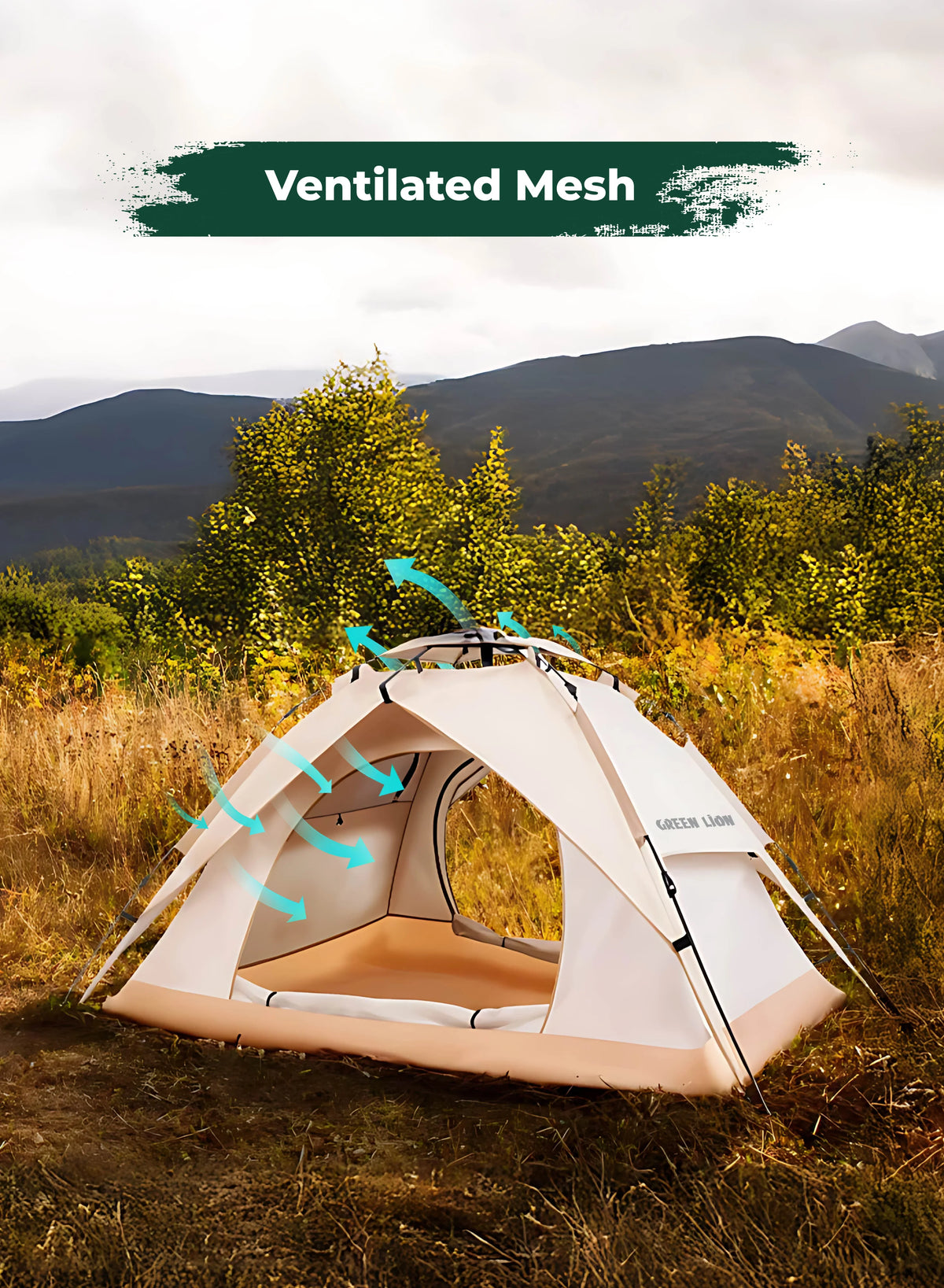 Green Lion Gt 4 Ultimate Camping Tent Biege – image 1