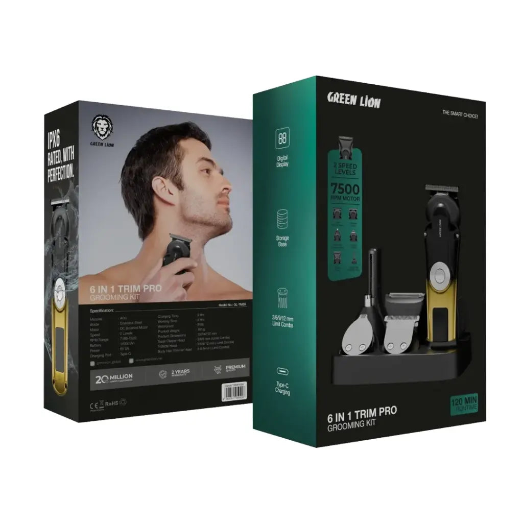 Green Lion 6-in-1 Trim Pro Grooming Kit