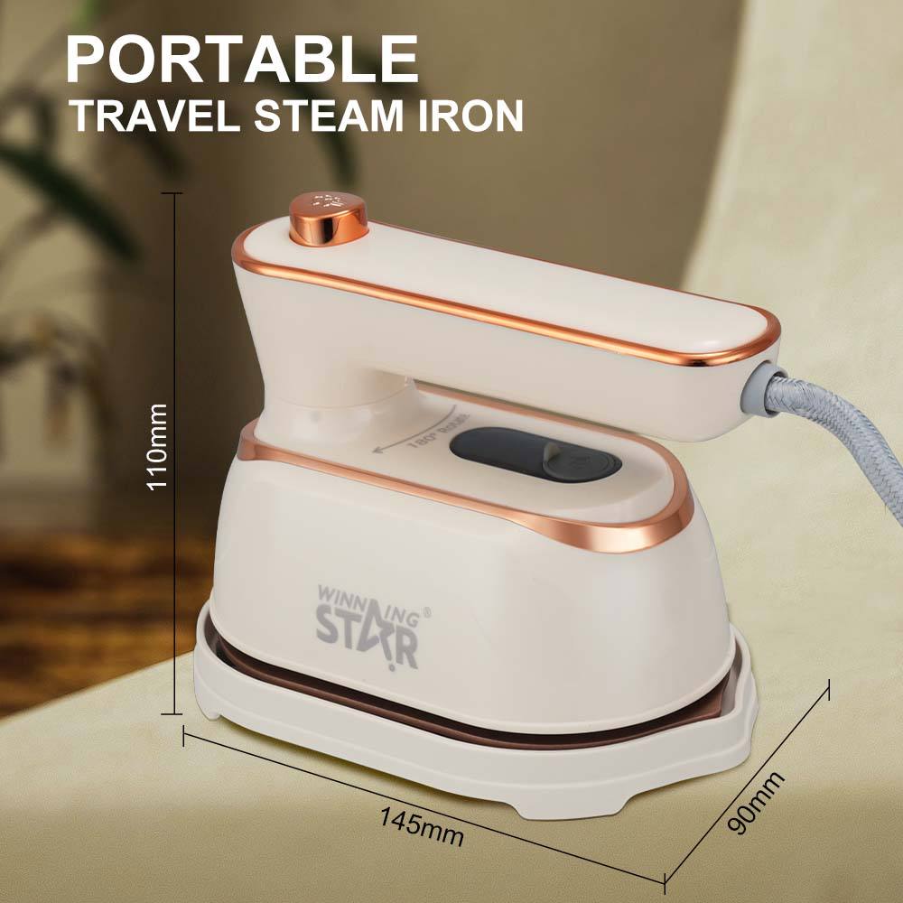 مكواة بخار للسفر صغيرة وينينج ستار 1000 واط Winning Star PTC Heating Travel Iron for Clothes