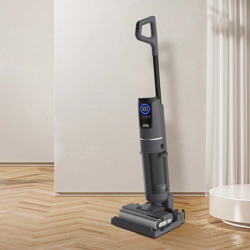 مكنسة كهربائية لاسلكية وممسحة ارضيات مدمجة وينينج ستار 16000 باسكال Winning Star Cordless Vacuum Cleaner With Mop