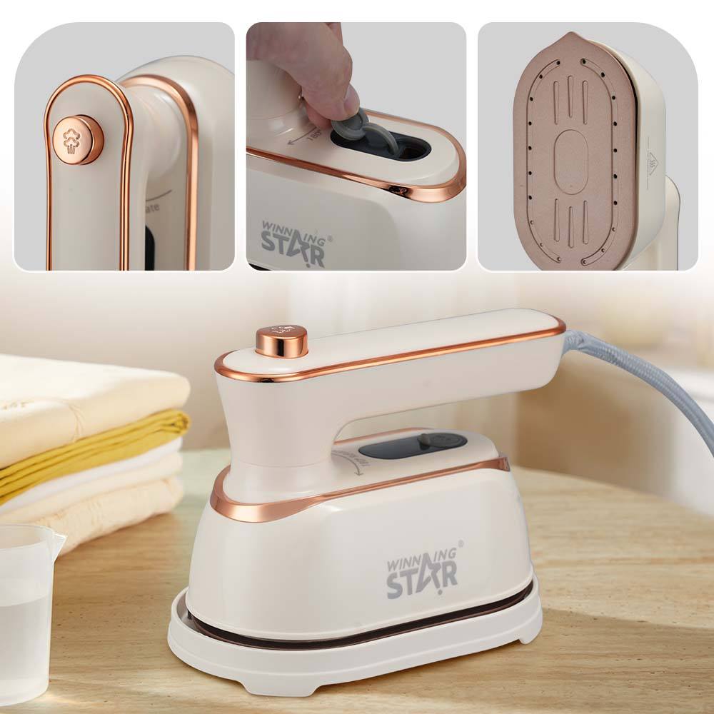 مكواة بخار للسفر صغيرة وينينج ستار 1000 واط Winning Star PTC Heating Travel Iron for Clothes