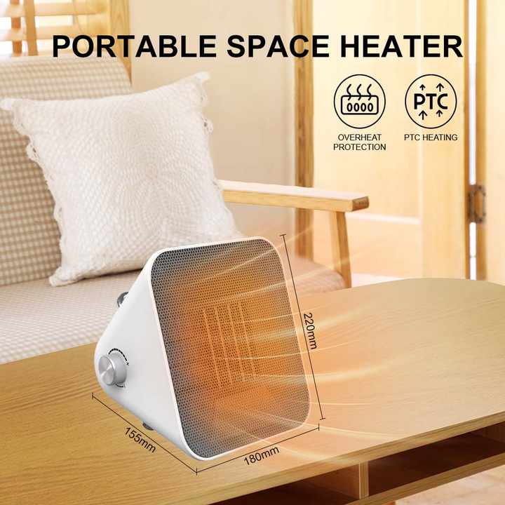 دفاية كهربائية هوائية صغيرة وينينج ستار 1500 واط Winning Star Electric Mini Desk Fan Heater