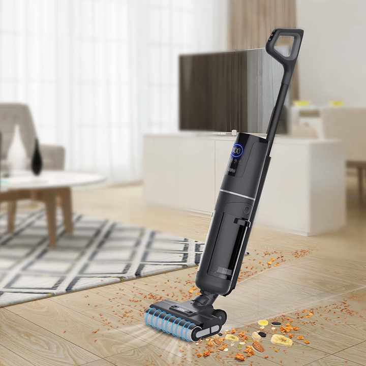مكنسة كهربائية لاسلكية وممسحة ارضيات مدمجة وينينج ستار 16000 باسكال Winning Star Cordless Vacuum Cleaner With Mop
