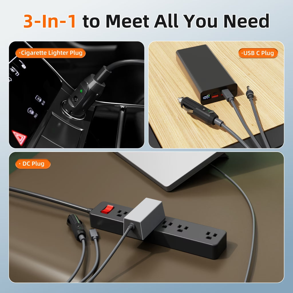 كابل طاقة USB-C إلى DC Starlink مقاوم للماء