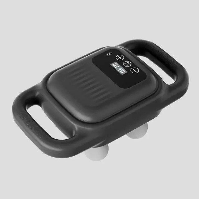 MDHL Manual Back Massager with 4 Heads and 4 Speeds - 1800mAh Battery