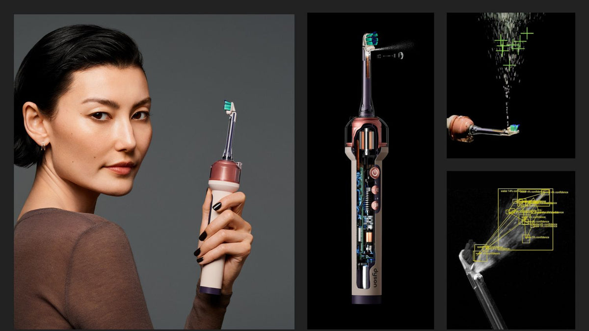 فرشاة الأسنان الكهربائية Dyson CameraJet™ مع خيط مائي — صورة جهاز وملحقات CameraJet رقم 1