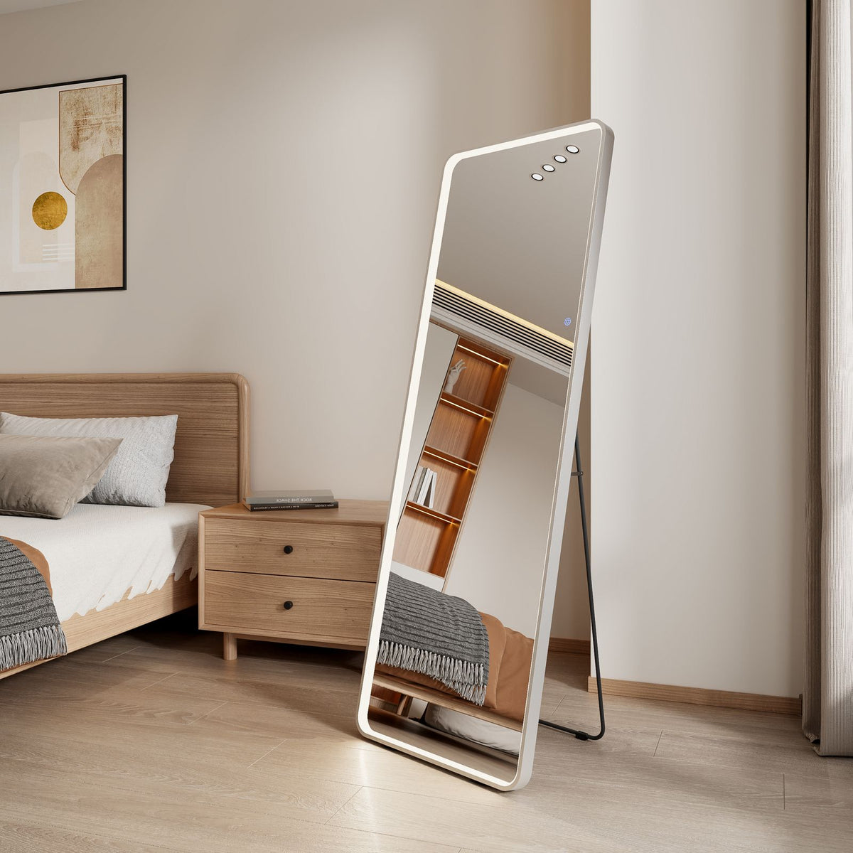 مرايا طويله لغرف النوم تكتك مع اضاءة ليد Taktik Full Length LED Dressing Mirror