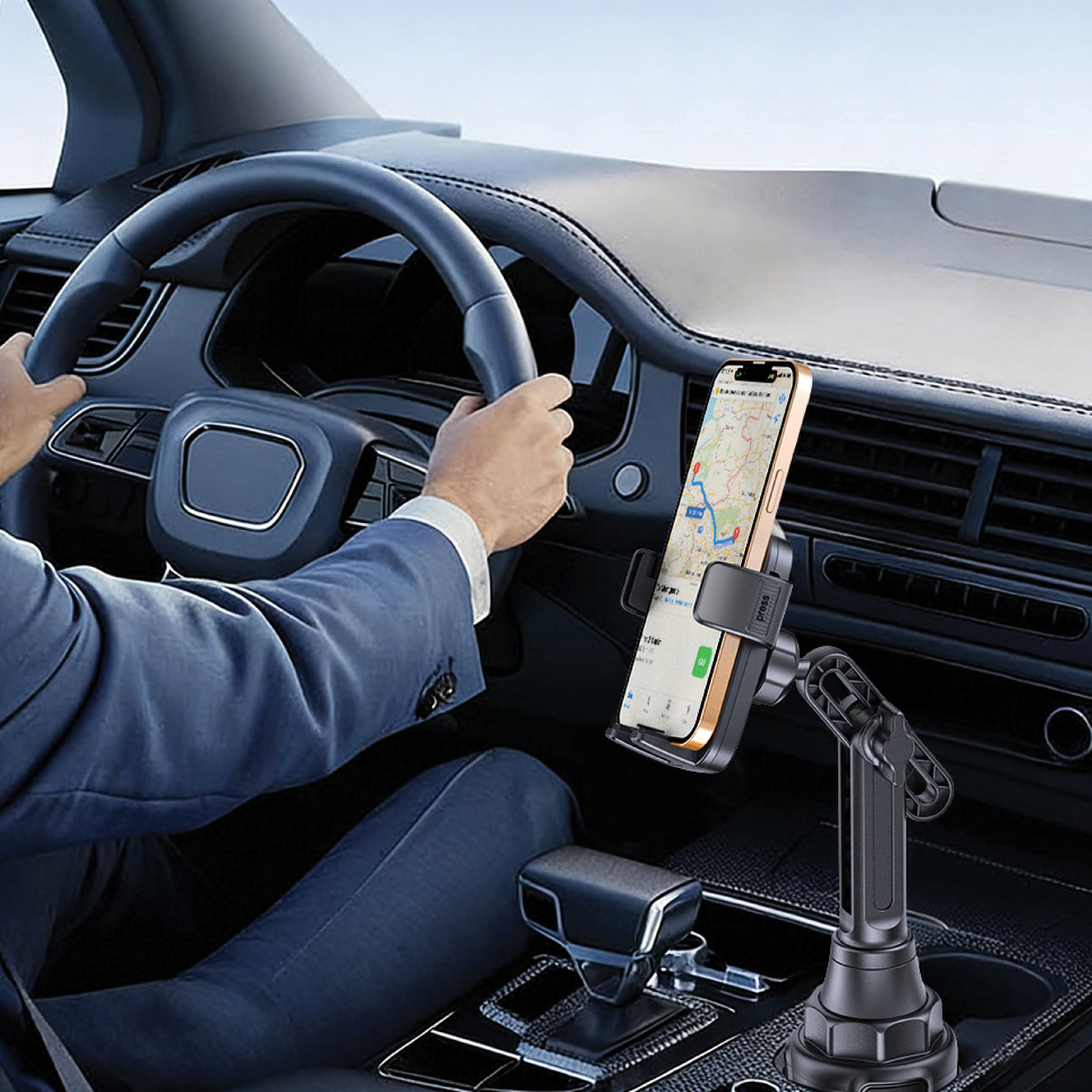 Green Lion Gx 72 Car Cup Phone Holder Black – image 11